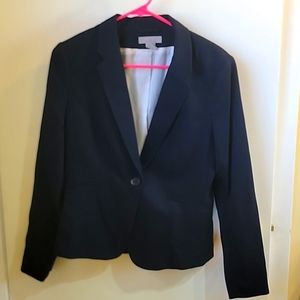 H&M Size 6 Navy Fitted Blazer